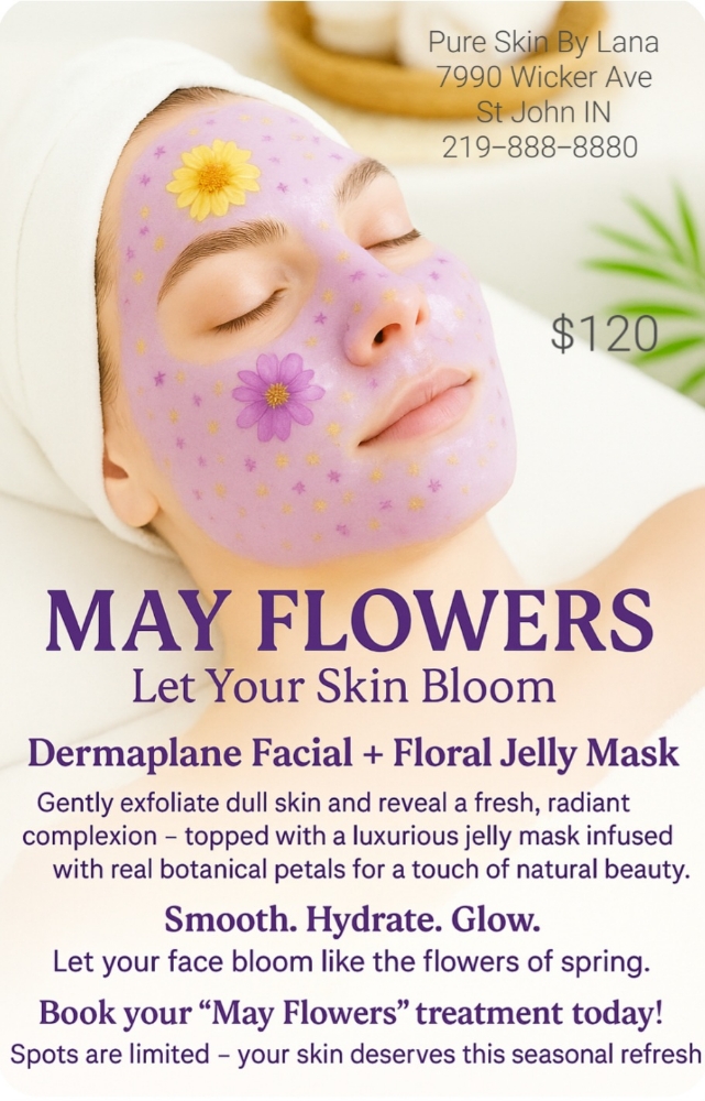 May Flowers Dermaplane & Jelly Mask