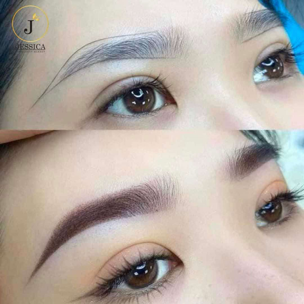 Powder Brows (Ombre Brows) at Jessica PMU & Beauty studio in Los Altos, CA