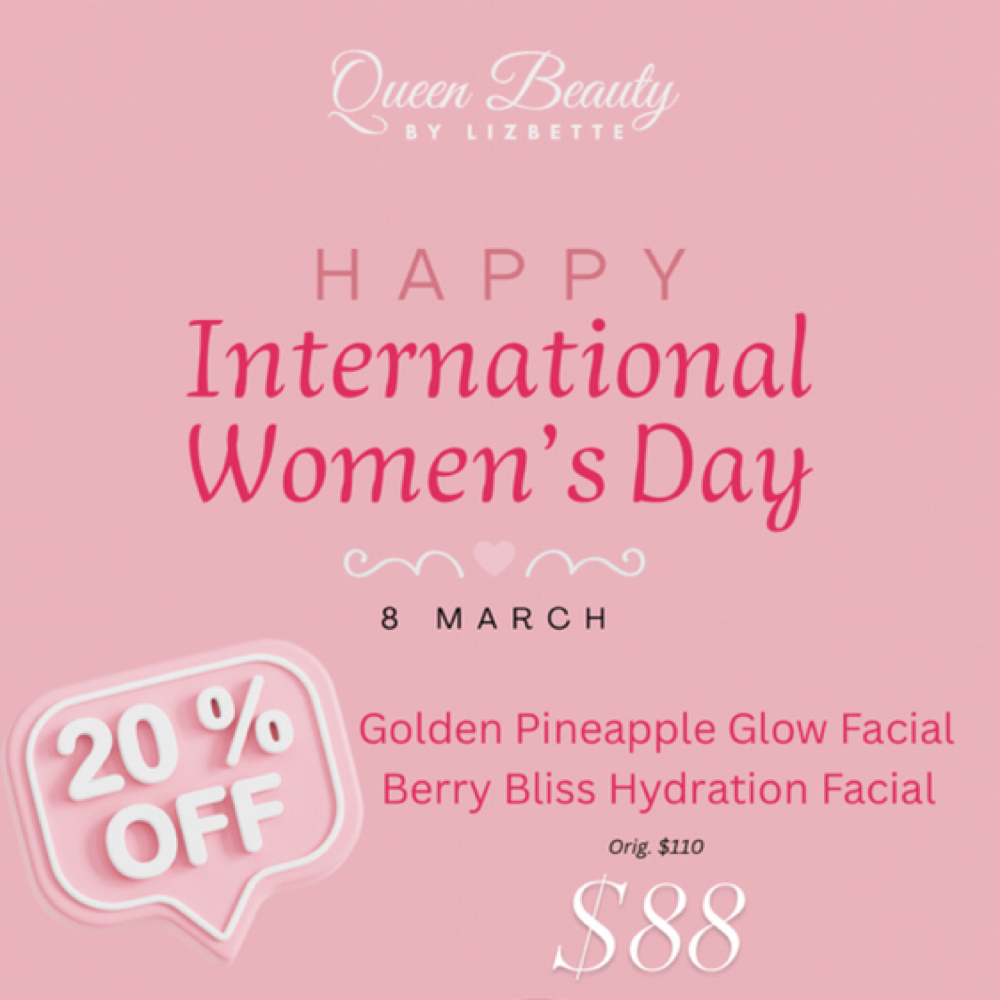 International Women’s Day Facial! at Queen Beauty By Lizbette in Cape May Court House, NJ