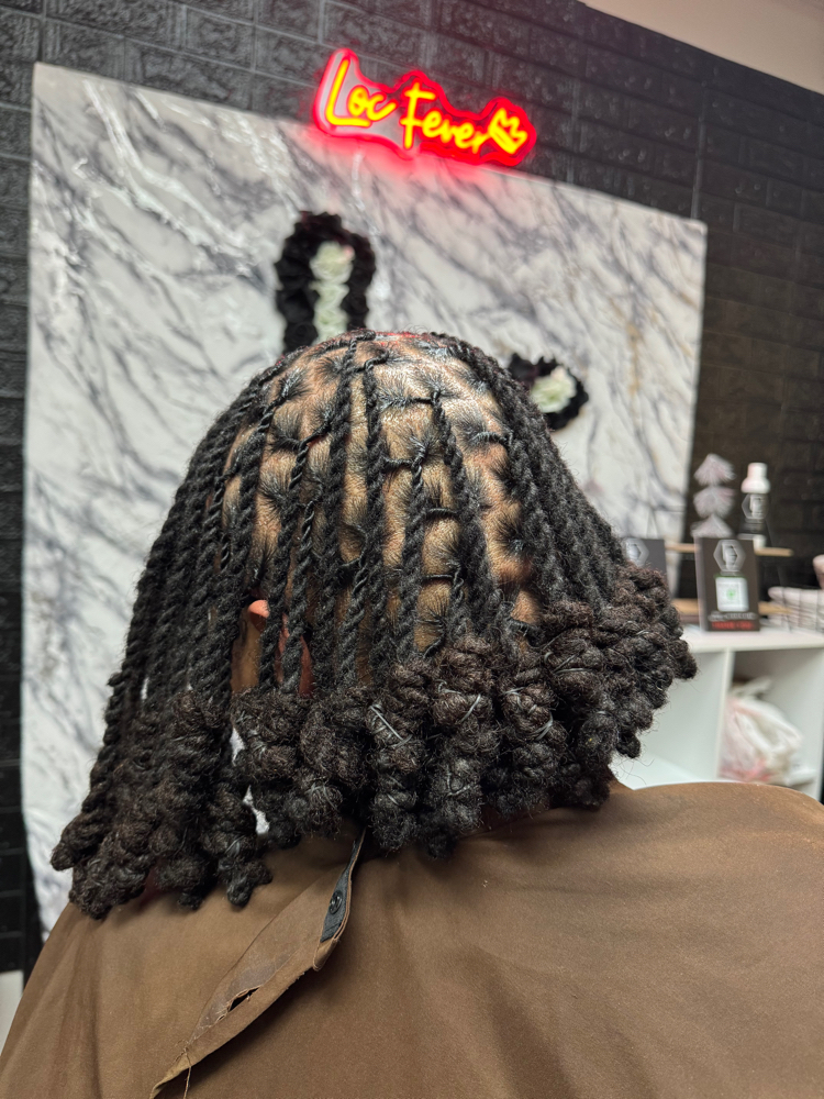 Loc Knot Two Strand Bob