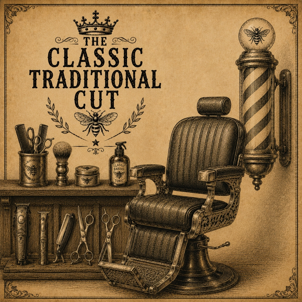 Classic Traditional Cut at lily flagg barbershop in Huntsville, AL