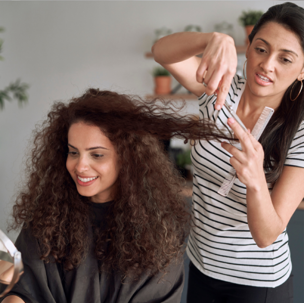 First Time Curly Cut at Sunflower on 6th in Newton, KS