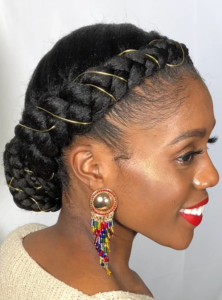 Crown Braid w/ Gold Wire