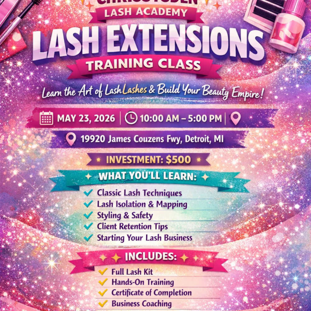 Register Lash Training at Chrissy ‘s Den in Detroit, MI