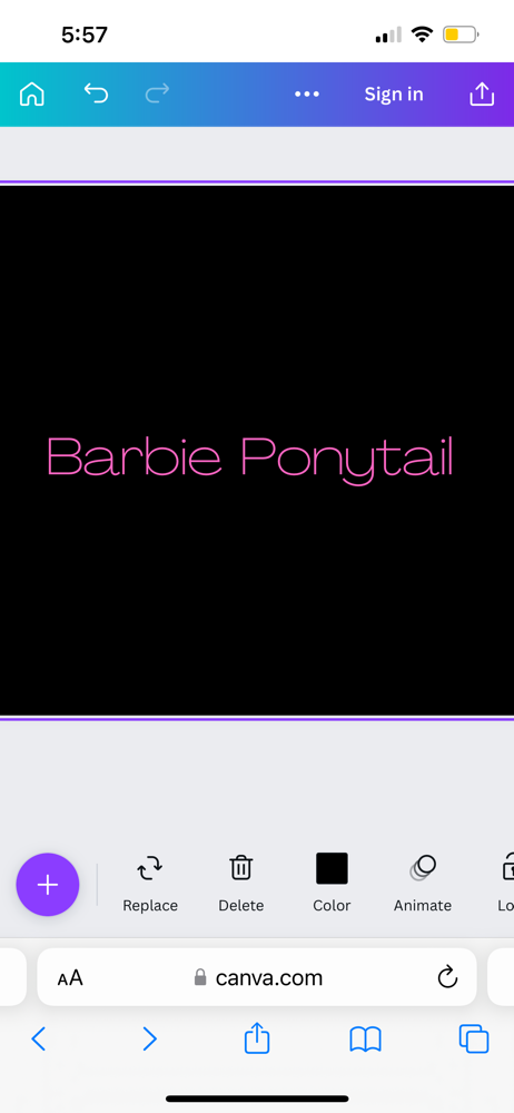 Barbie Pony