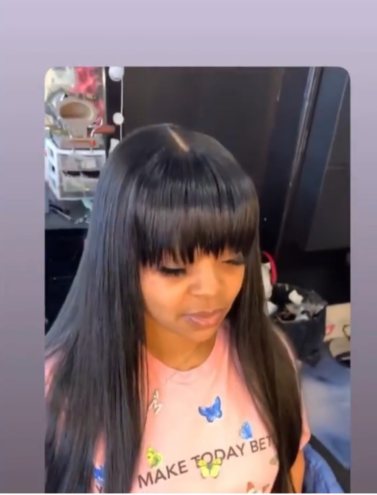 SEW-IN W/ CLOSURE + BANG