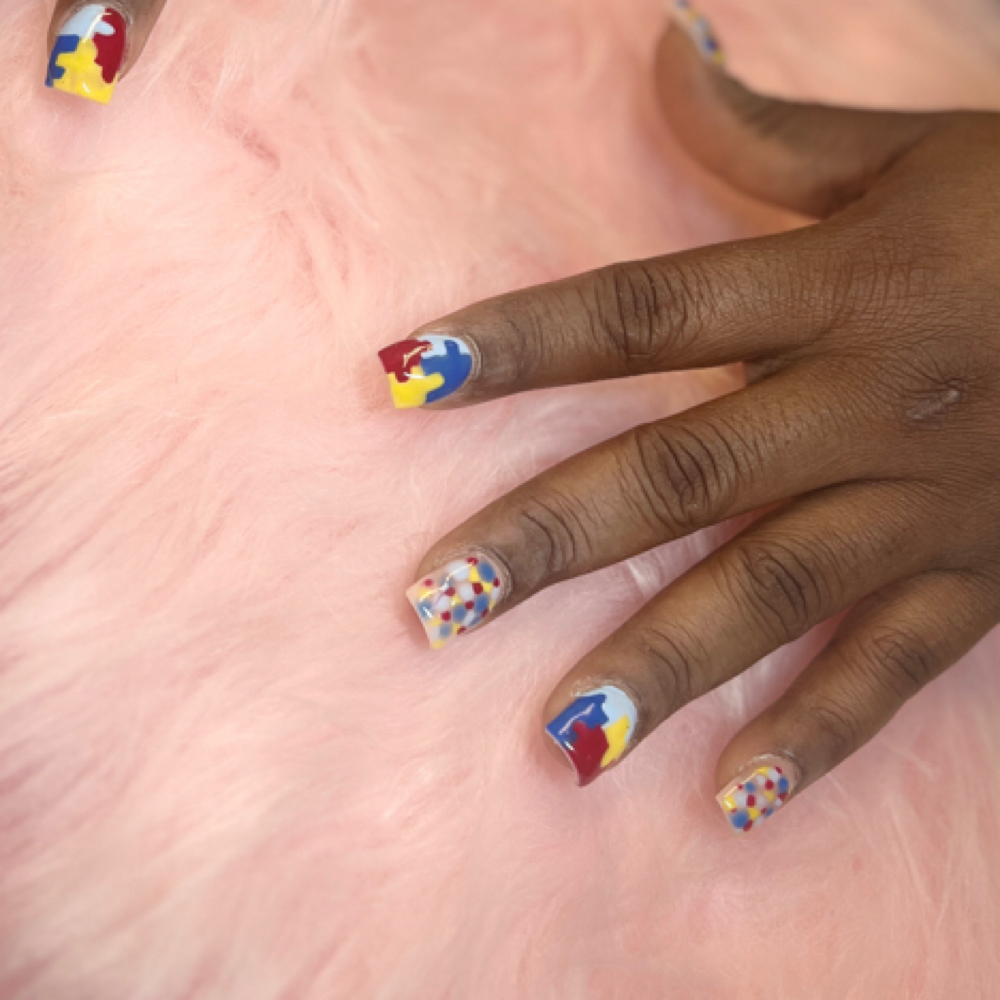 Full Set Rhinestone/Crystal Design at Refined Beauty & Co LLC