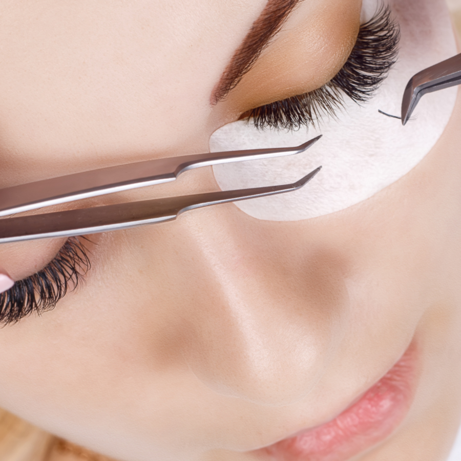 Lash Extensions - Fills at Aesthetics by Amanda + Airbrushed by Amanda in Janesville, WI