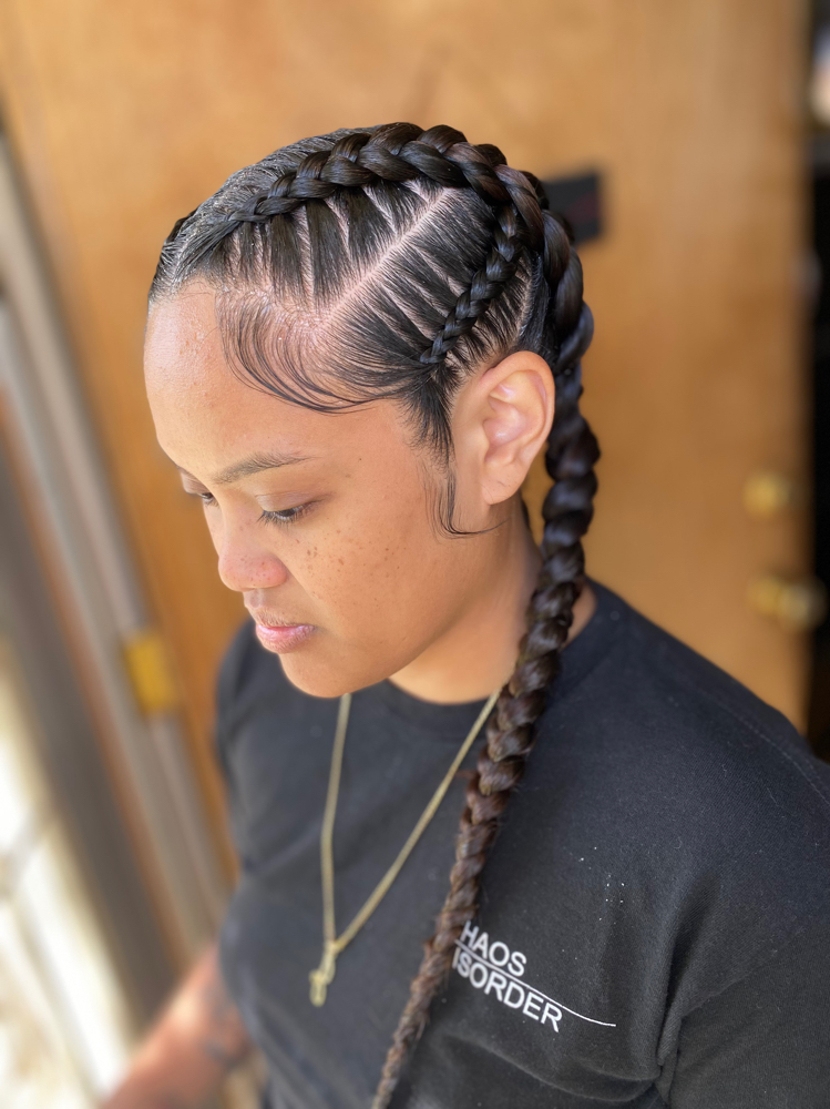 2-4 Feedins Cornrows