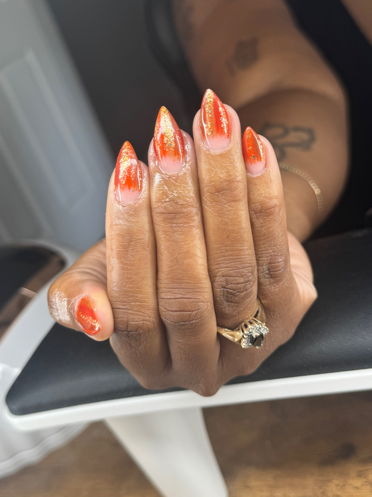 Medium Acrylic Full Set at Moras Hair Skin &Nails in Bradley, IL