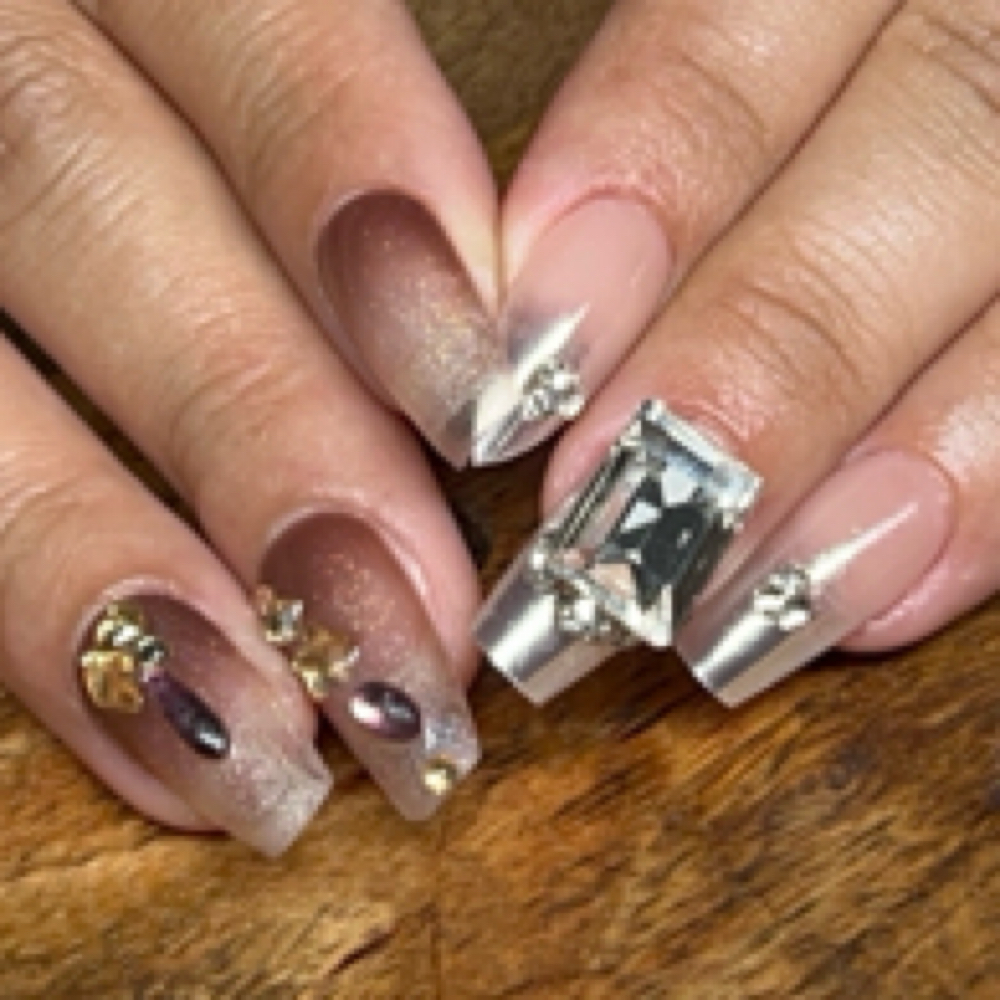 Crystals/Stone Work at Girl Time Nails in Chicopee, MA