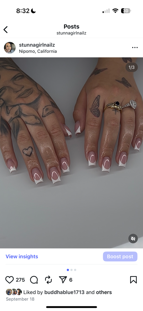 Acrylic Full Sets (stunnagirlnailz) at Gloss Nail Studio in Nipomo, CA