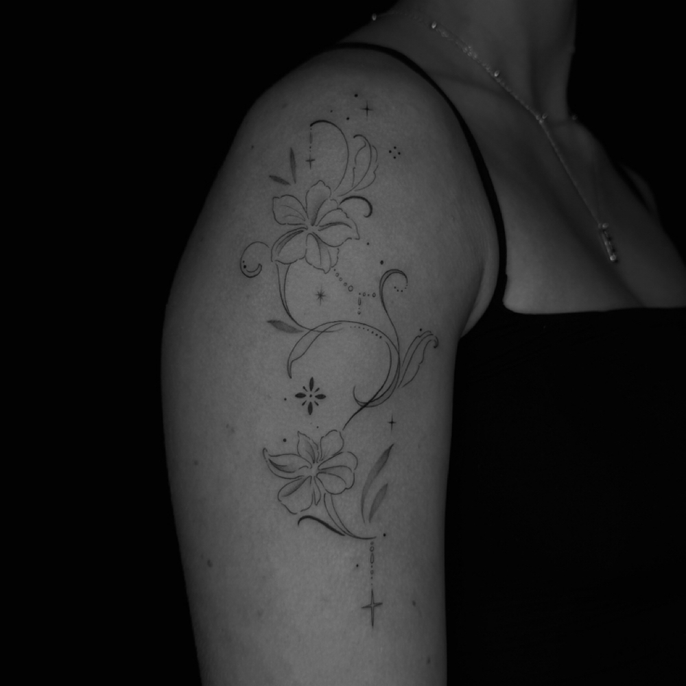 Medium/Large Fine Line Tattoo at Ink Is Medicine in Kent, OH
