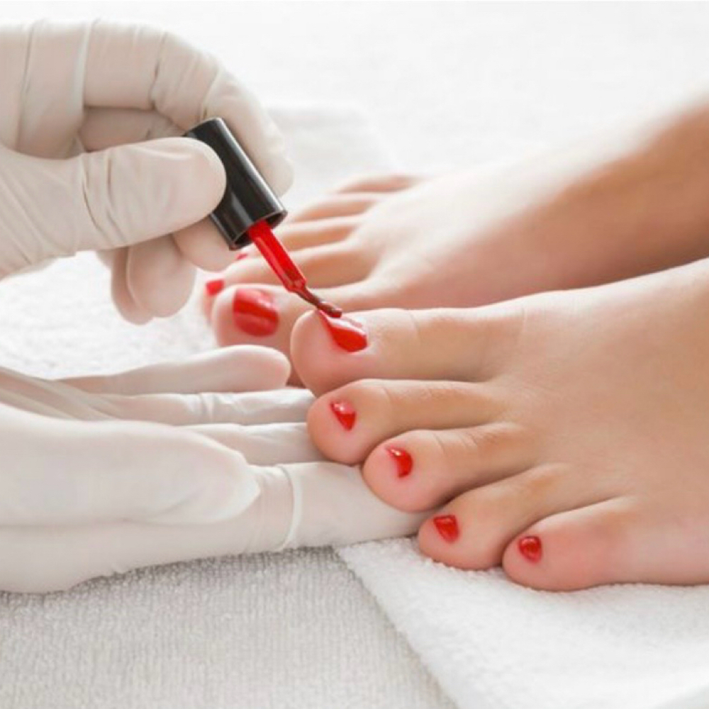 Dazzle Dry Pedicure at Topcoat Nail Bar in New Orleans, LA