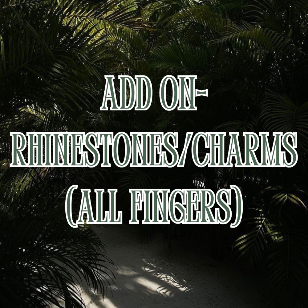 ADD ON-RHINESTONES/CHARMS (FULL) at SkinxHim Aesthetics in Athens, TX