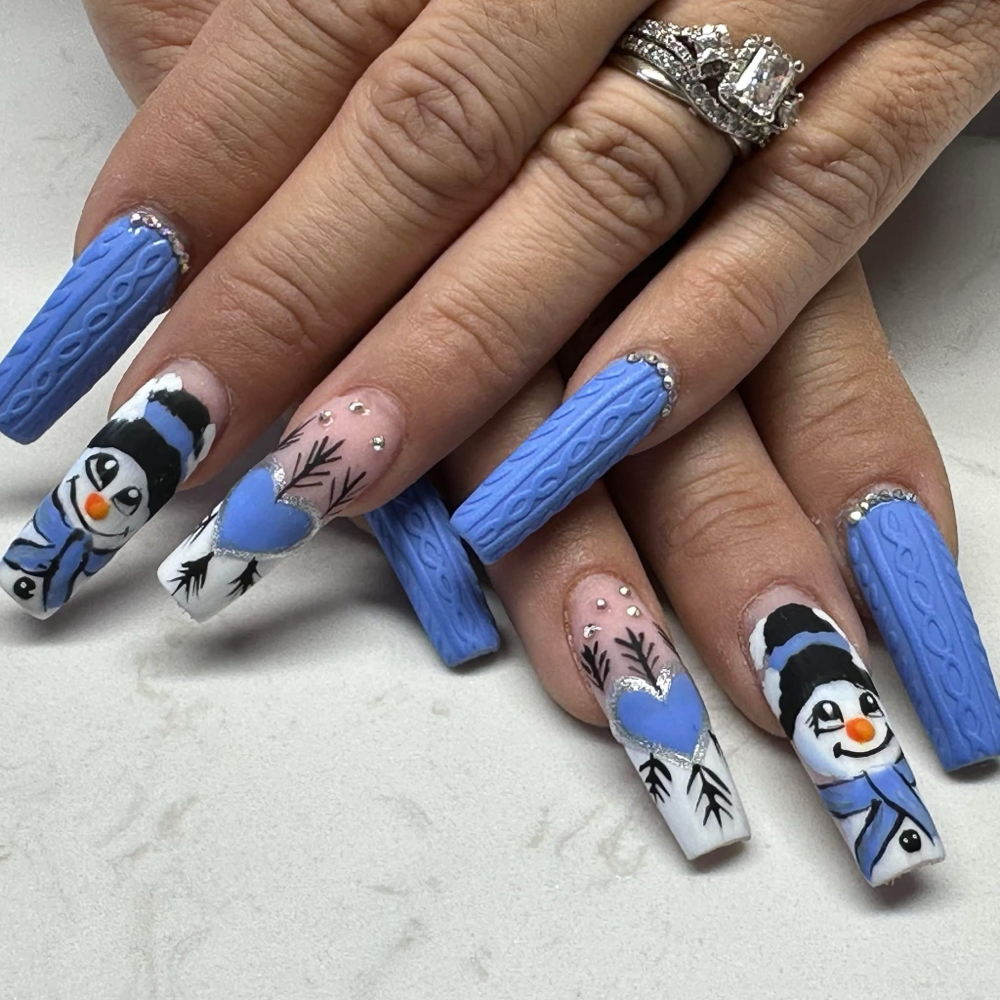 Long Acrylic Nail Fills