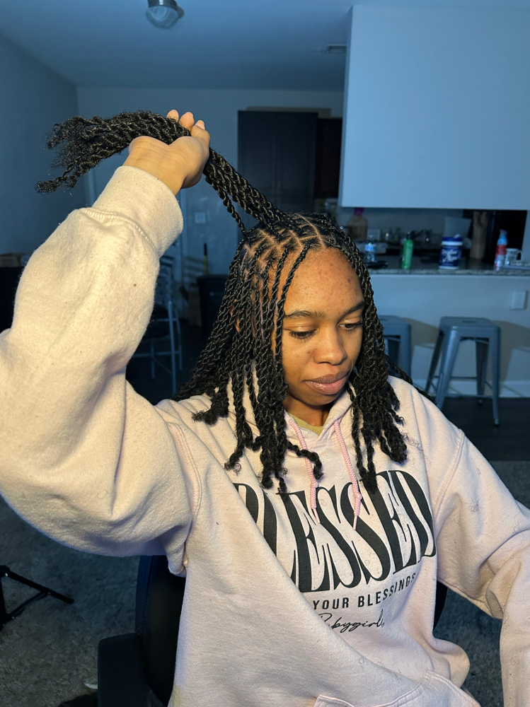 Shoulder Length Extended Mini Twist