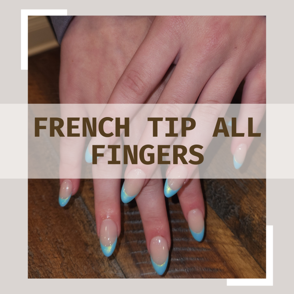 French Tip All Fingers