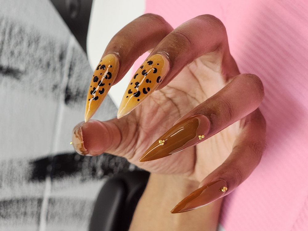 Creative Full Set Long at Tenia Does Nails in Saraland, AL