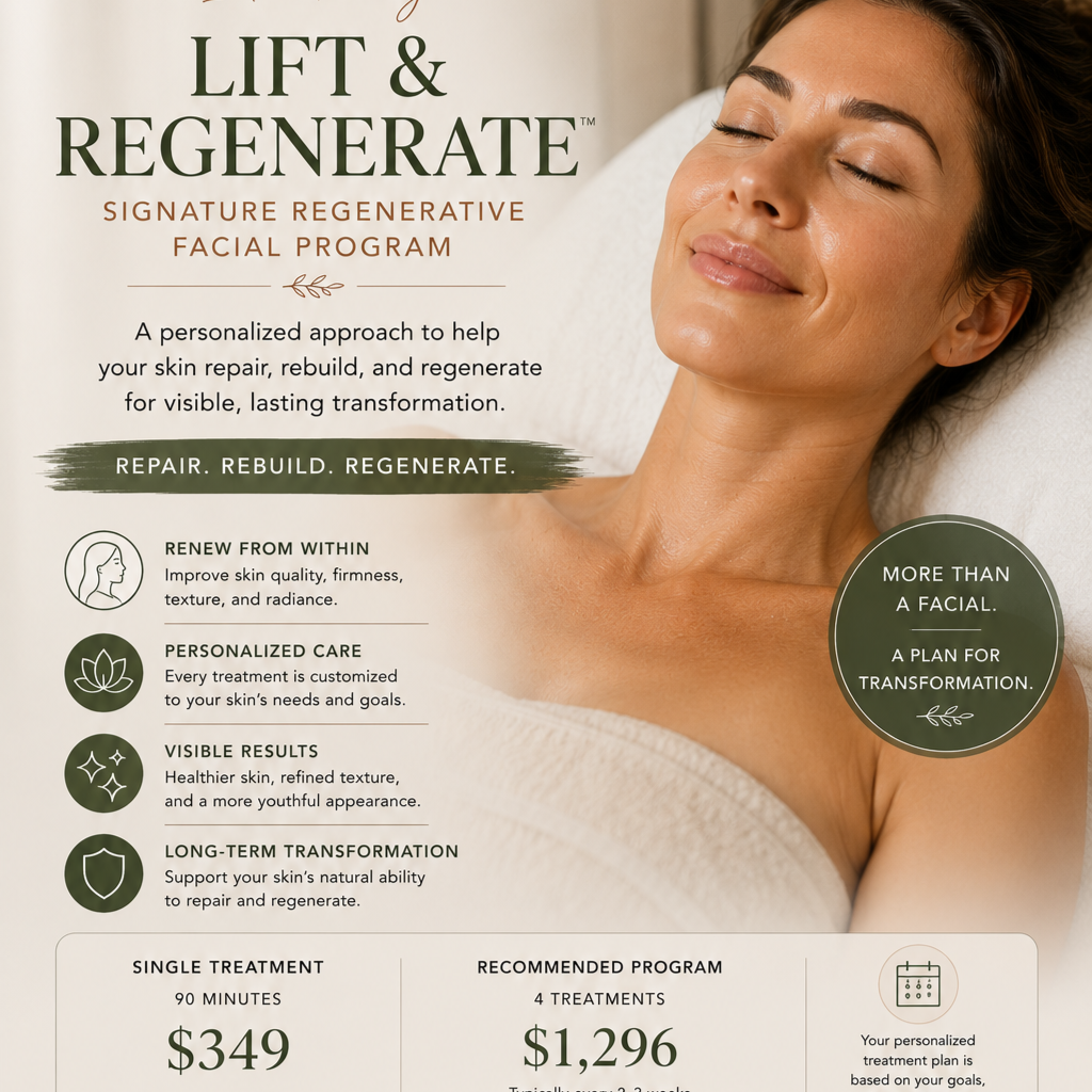 Lift & Regenerate™ at Natural Luminance Skin & Body Wellness in Merrillville, IN