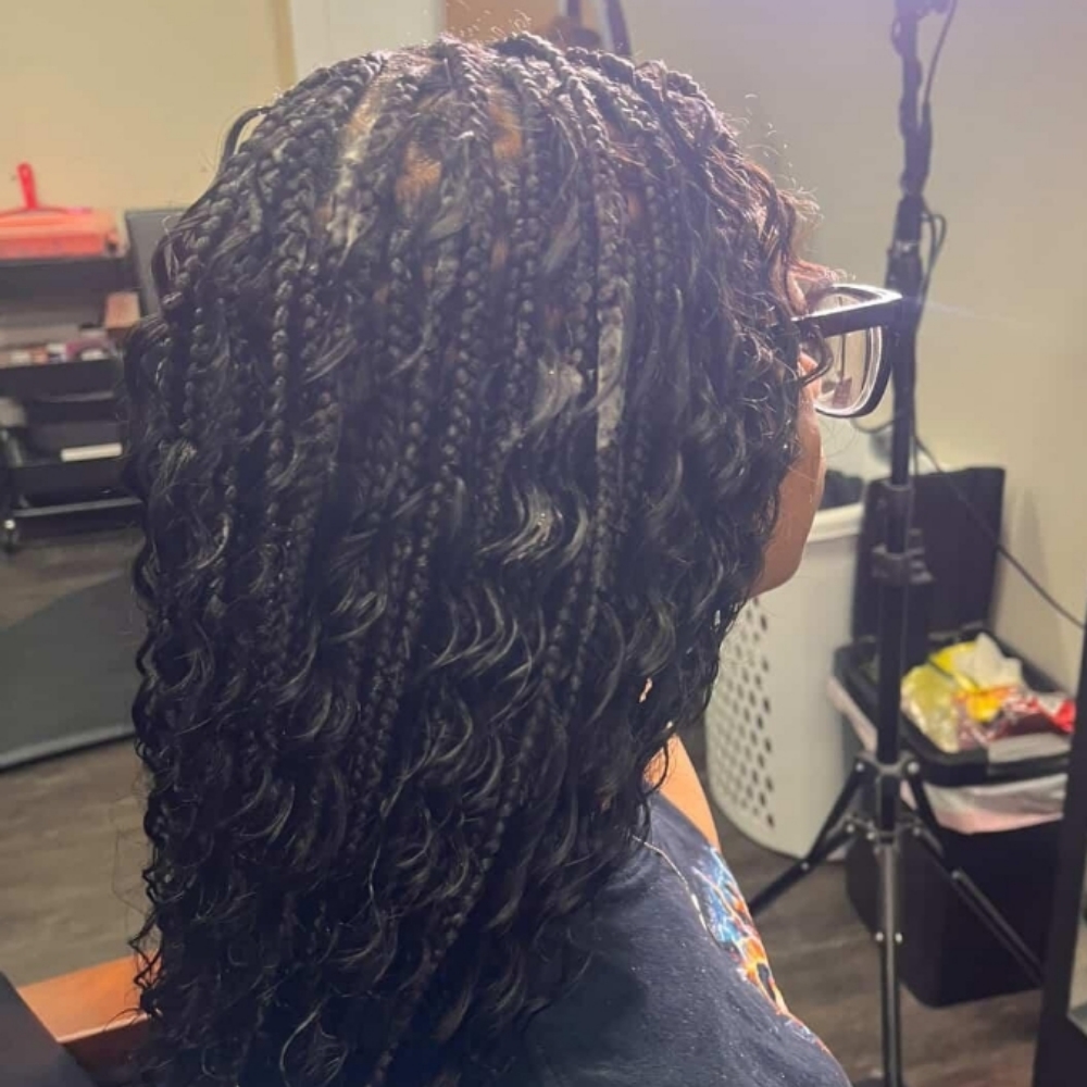 Boho Knotless Braids at Styles by Ree in Baltimore, MD