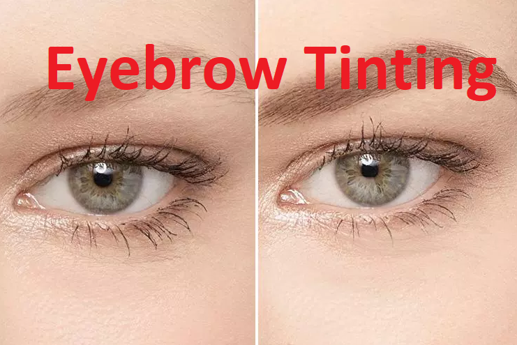 Eyebrow tinting