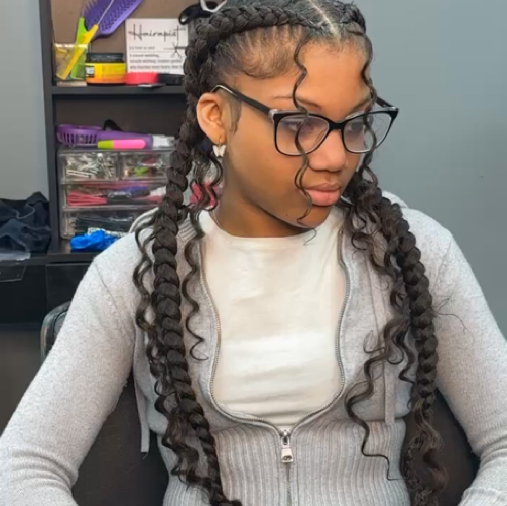 Two- Braids / French Braids at Slayed by Jelly in mcdonough, GA
