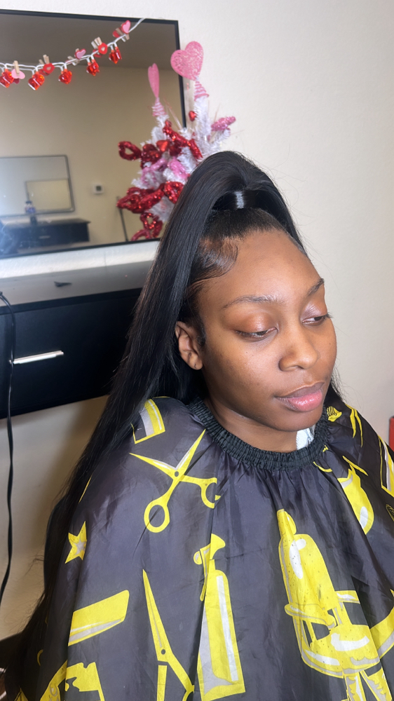 Half Up Half Down Sew In at Houseofslay in Ca, CA