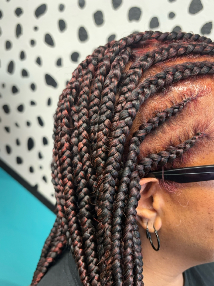 1/2 Cornrow 1/2 Individual