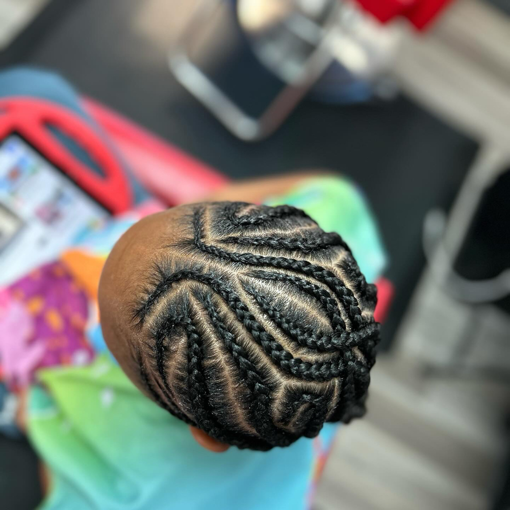 Natural Hair Cornrows at SimoneSlays in Elyria, OH