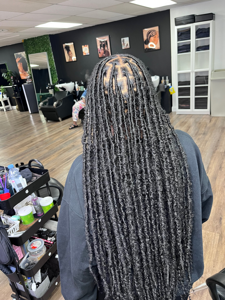 Faux Locs at Love Life & Locs in Miami, FL