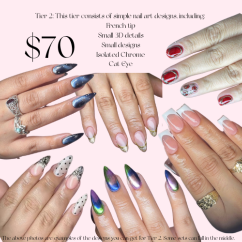 Tier 2 Nails at Mary’s Pink Studio in Laredo, TX