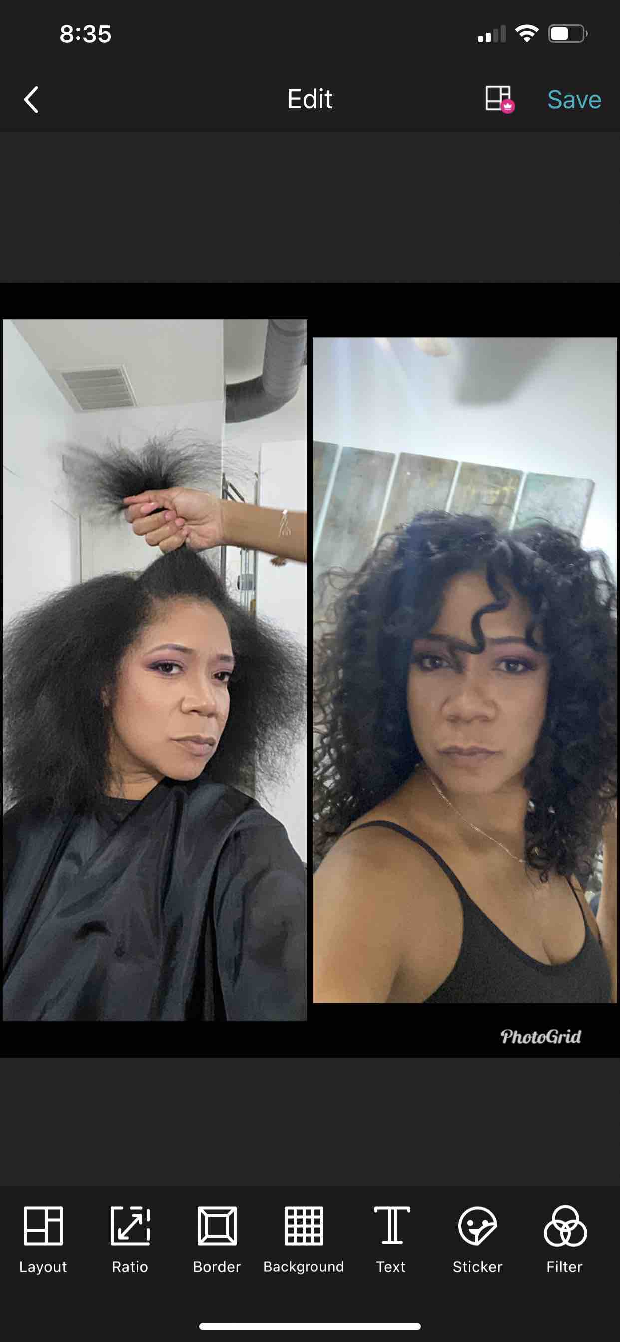 take it down/put that hairback in !