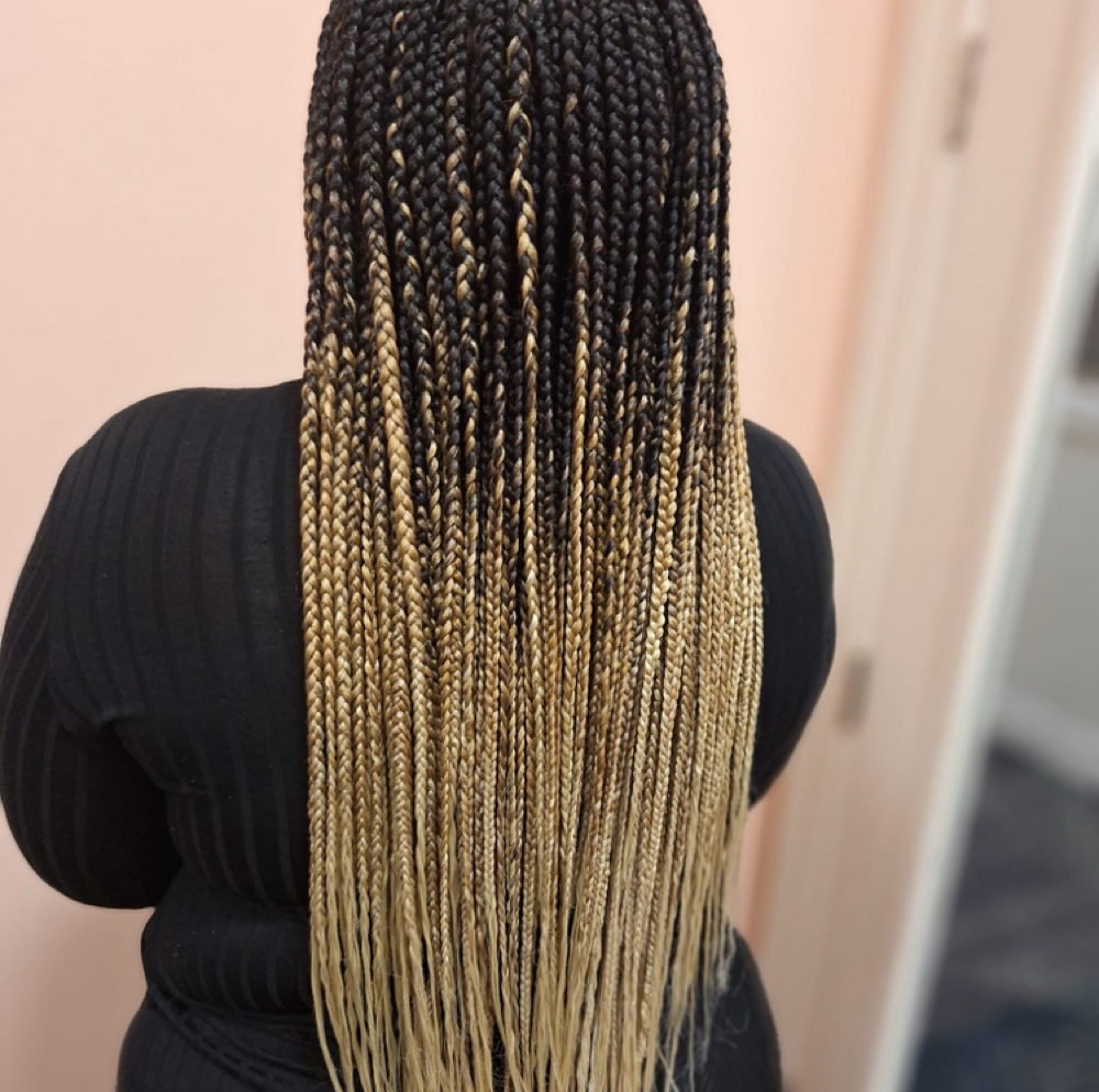 📌 Waist Length at WestAfrican Beauty Junction Braids in Prosper, TX