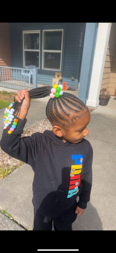 Little Girl Braided Pony/bun >10yr