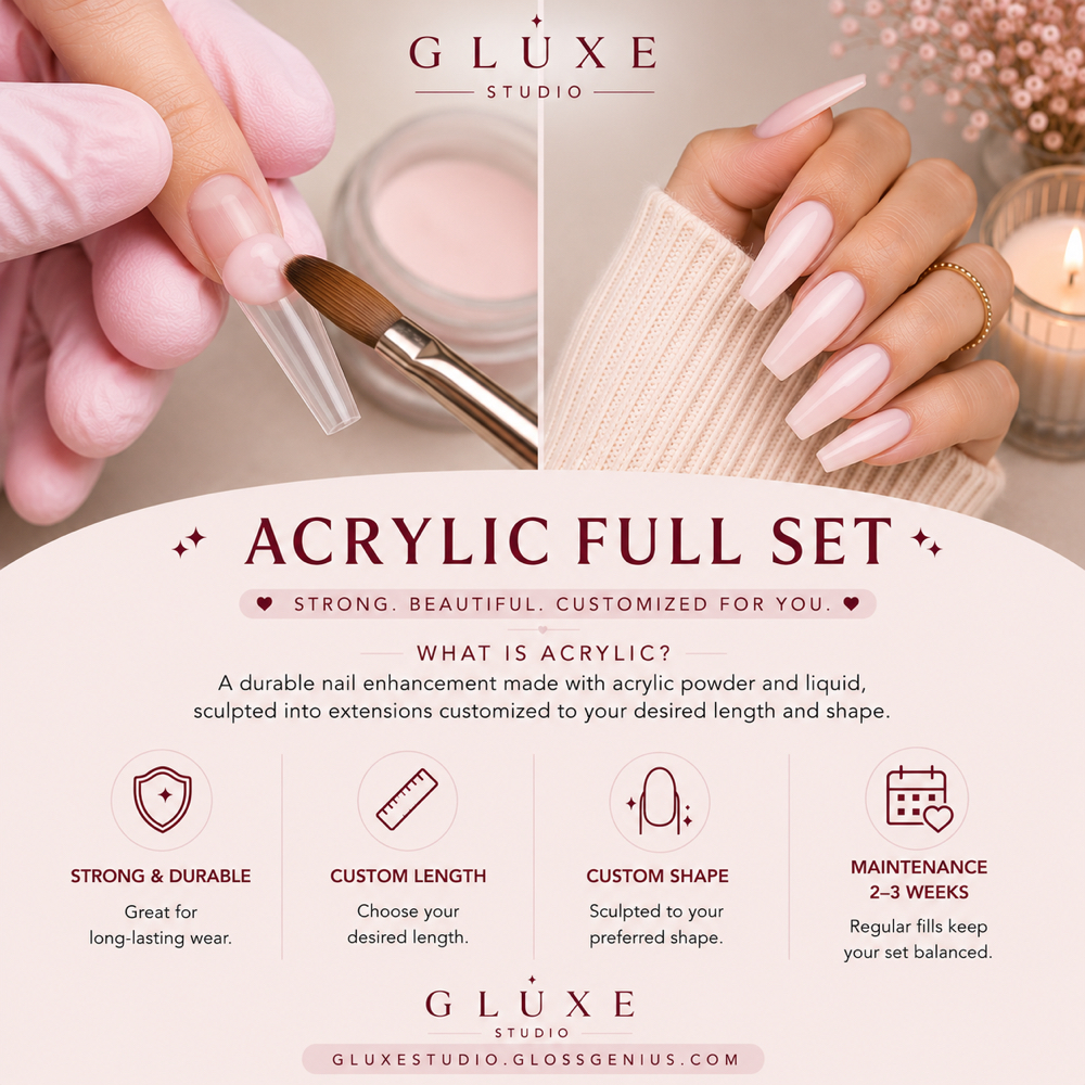 Acrylic Full Set at G-Luxe Studio LLC in Menomonee Falls, WI