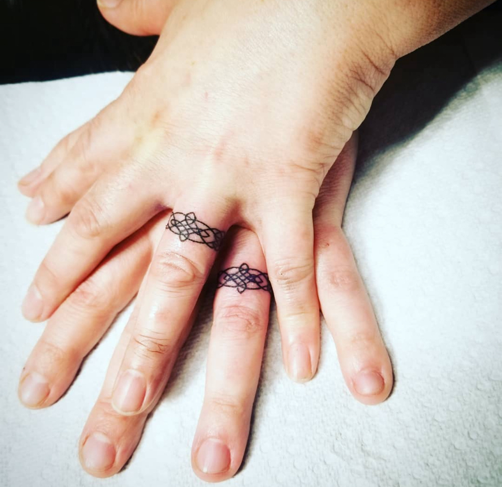 Finger And Hand Tattoos