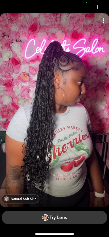 Feed- In Ponytail