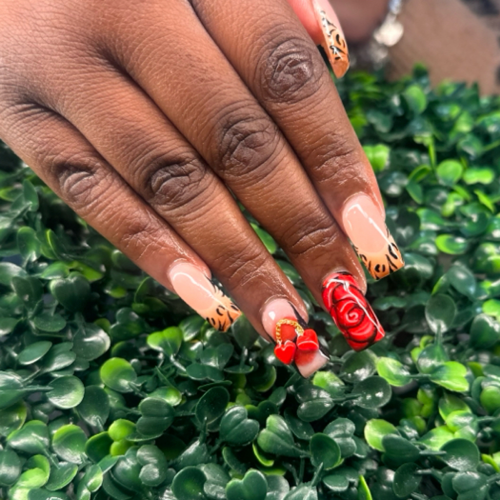 Nail Art/Stones at ImPRESSed Nails By Casie Sparks in North Charleston, SC