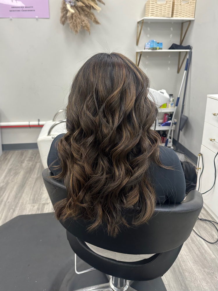 Partial custom color (highlights/balayage) at Zamora Allure in Concord, NC
