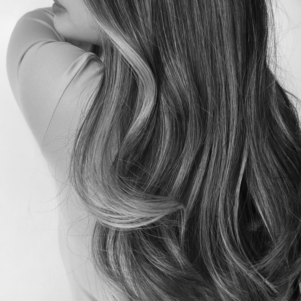 Partial Foil Highlights Or Balayage