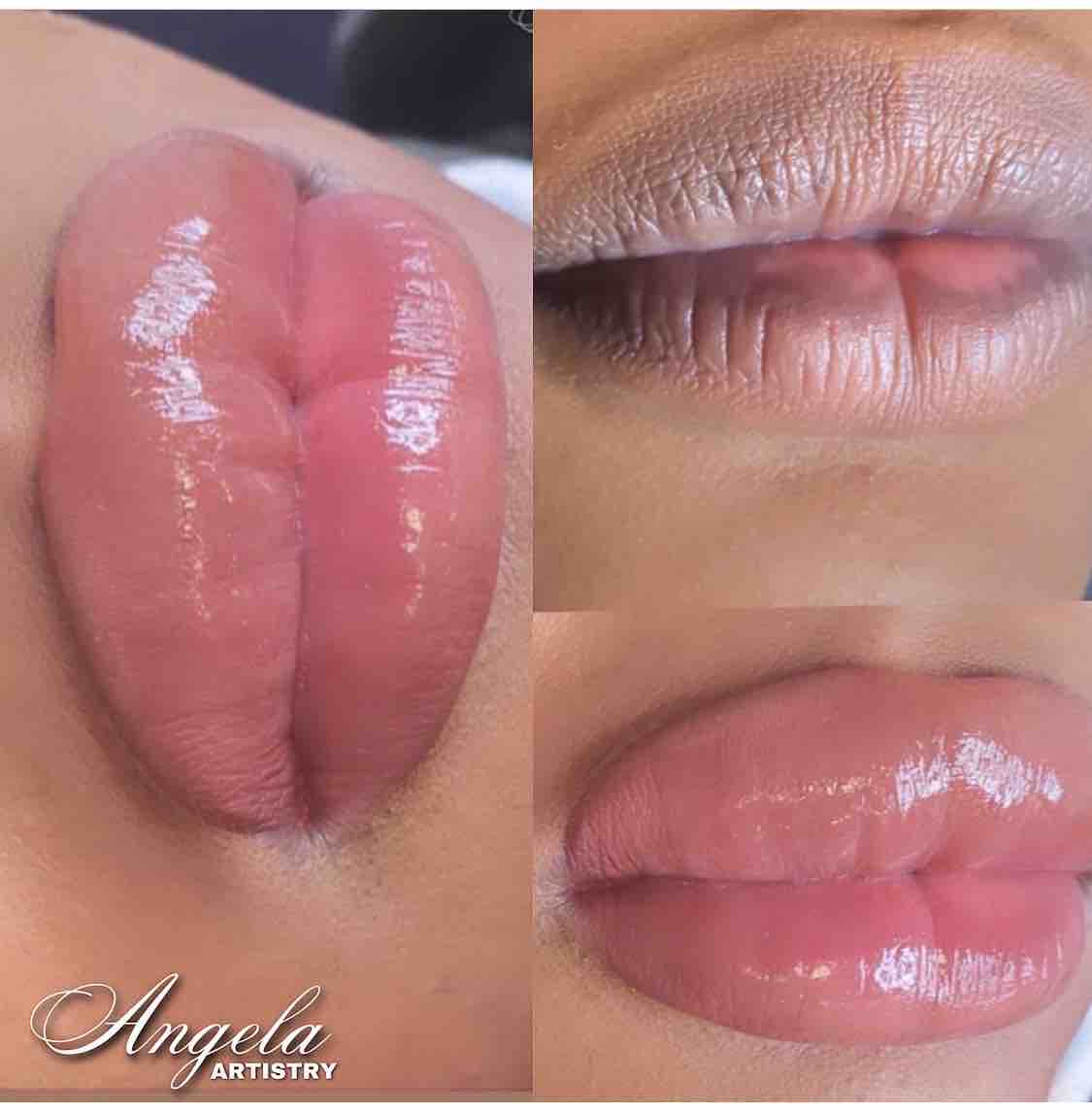 Dark Lips Correction | Lip Blushing at Angela Artistry in Plant City, FL