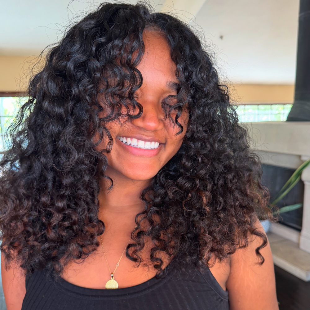 Bang/Face Framing Trim at My Curly Valentine in Vacaville, CA