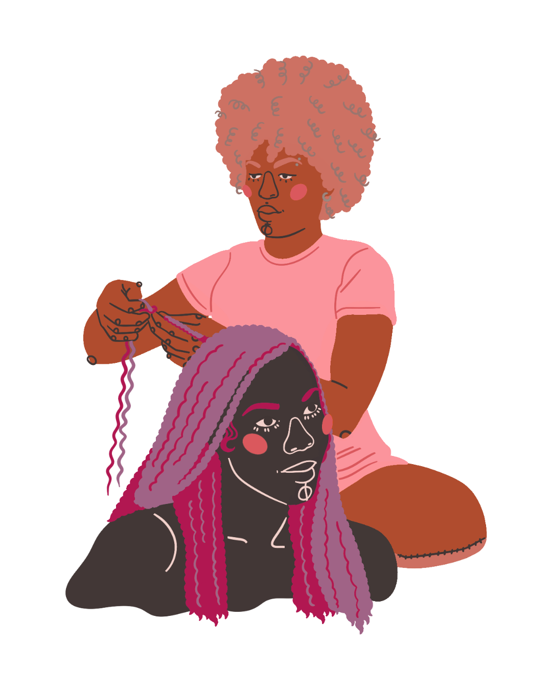 Smedium Knotless at kailibraidshair