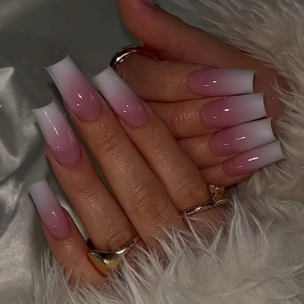 Ombre Acrylic Nails at Natis Nail Spa in San Marcos, TX