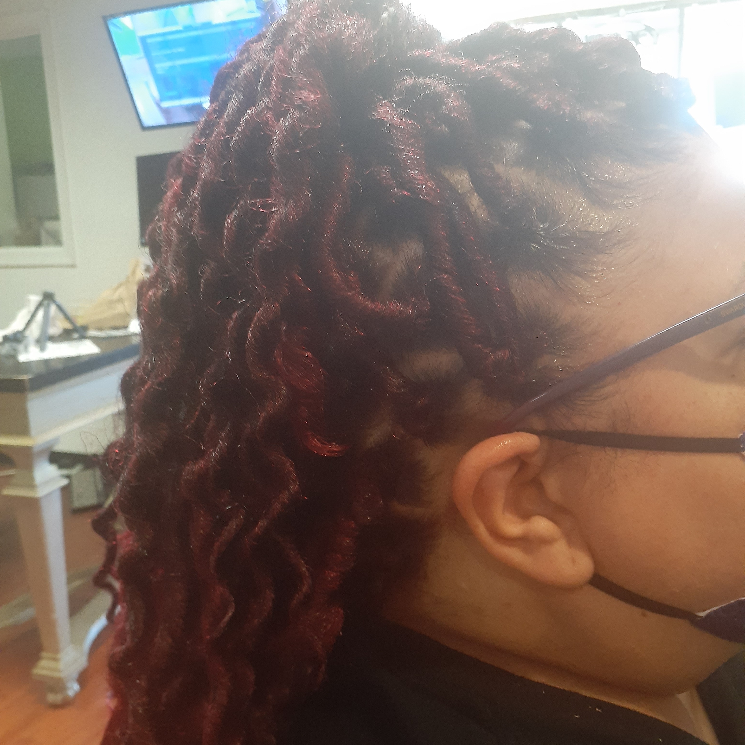 Faux Locs Small Partings