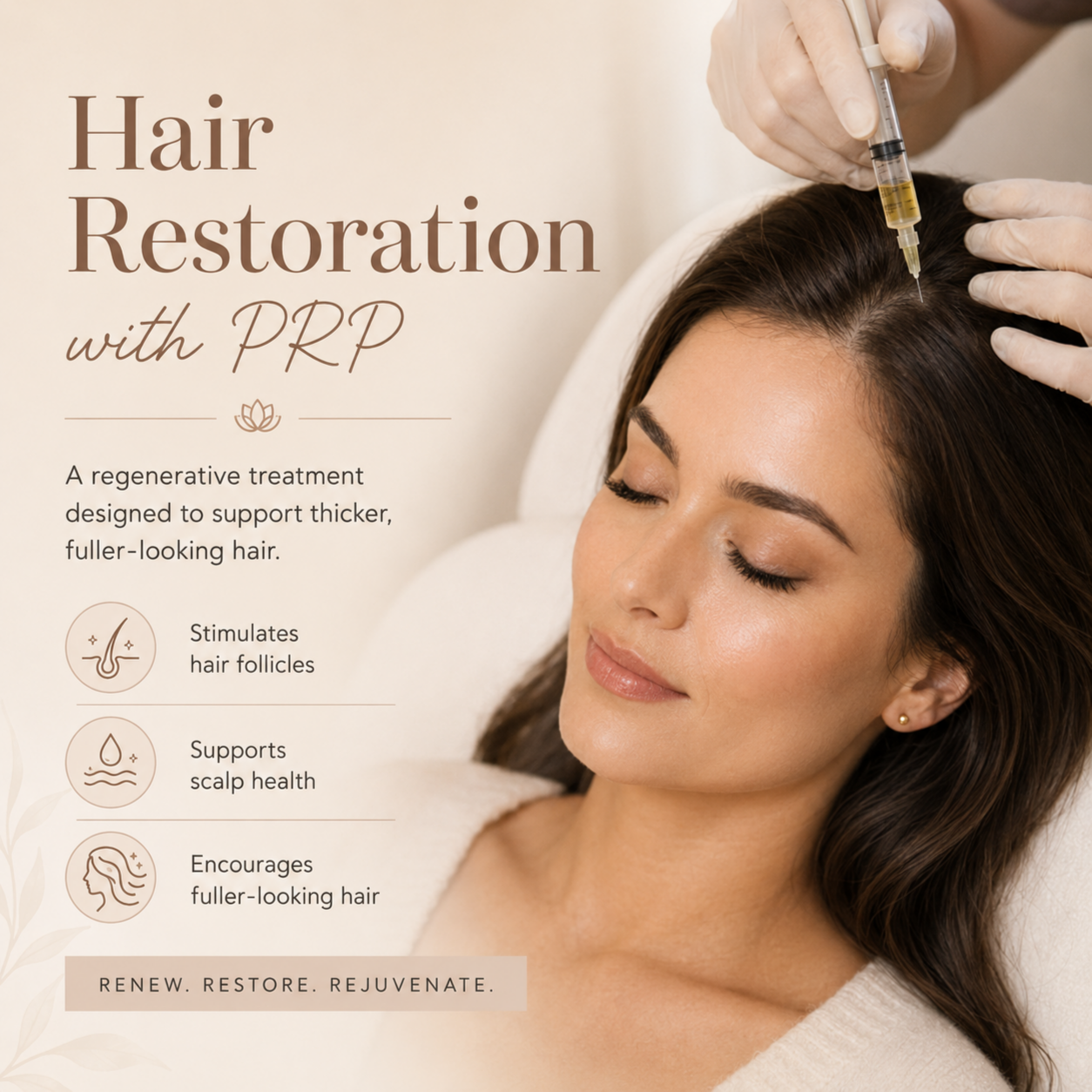 Hair Restoration with PRP at Rejuvenate Aesthetics & Wellness in Superior, CO