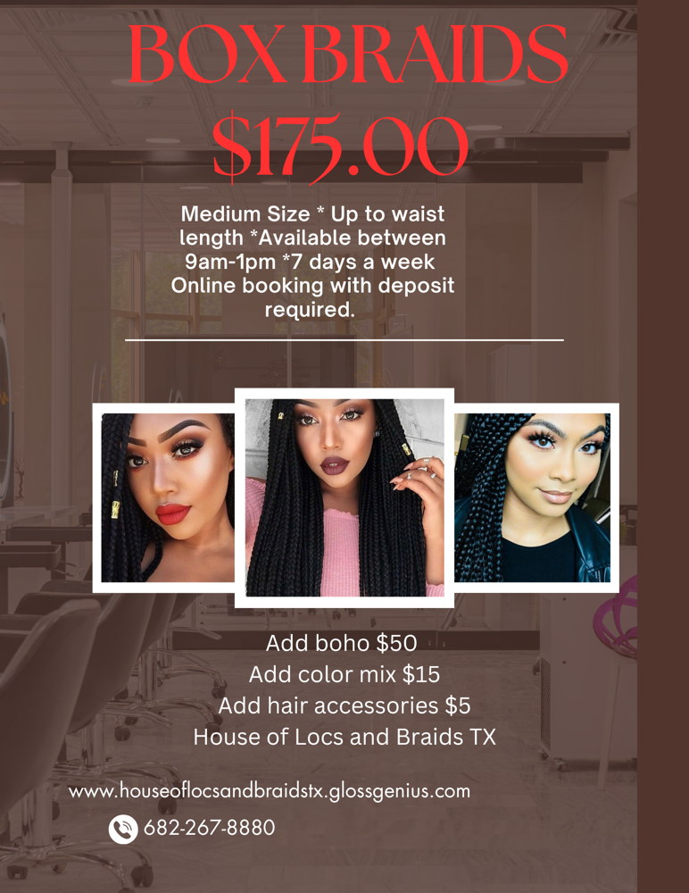 Box Braids- Online Special -