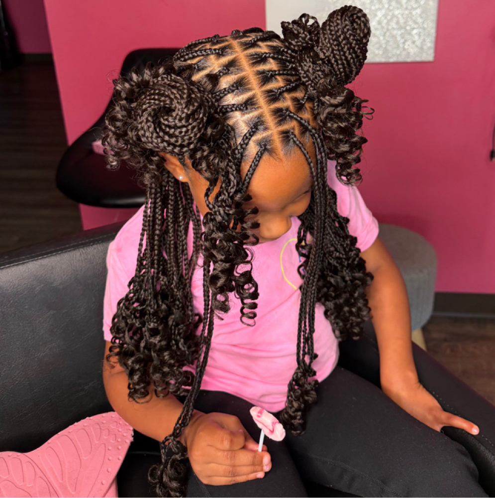 Childrenโs Knotless Braids๐ฆ at Braids By Tk ๐ in Sherwood, AR