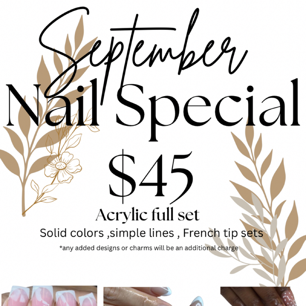 Acrylic September Nail Special at NAILEDXDANI in Pensacola, FL